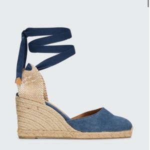 COPY - Castaner Denim Espadrille Wedges